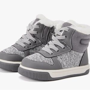 Gray and White waterproof Boots